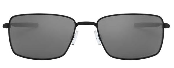 Oakley Mens Square Wire Matte Black Frame - Black Iridium Lens - Polarized Sunglasses