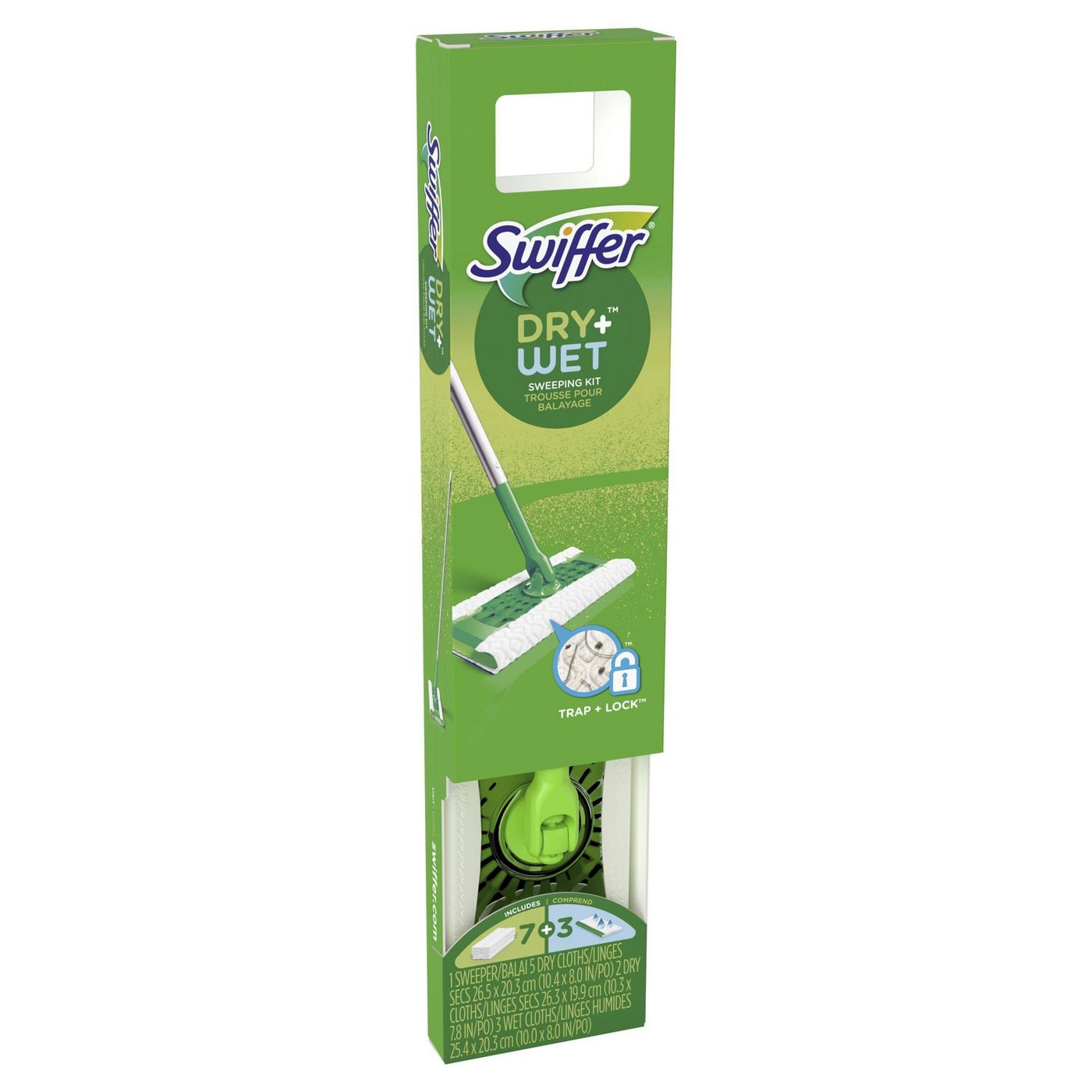 Swiffer Sweeper Dry + Wet All Purpose Floor Mopping and Cleaning Starter Kit