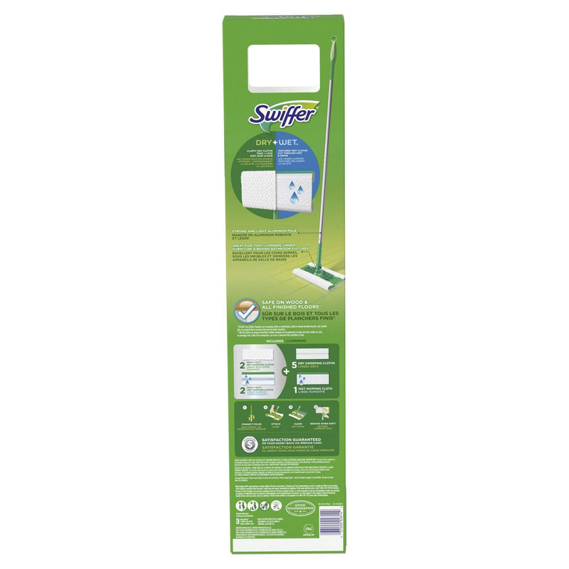 Swiffer Sweeper Dry + Wet All Purpose Floor Mopping and Cleaning Starter Kit