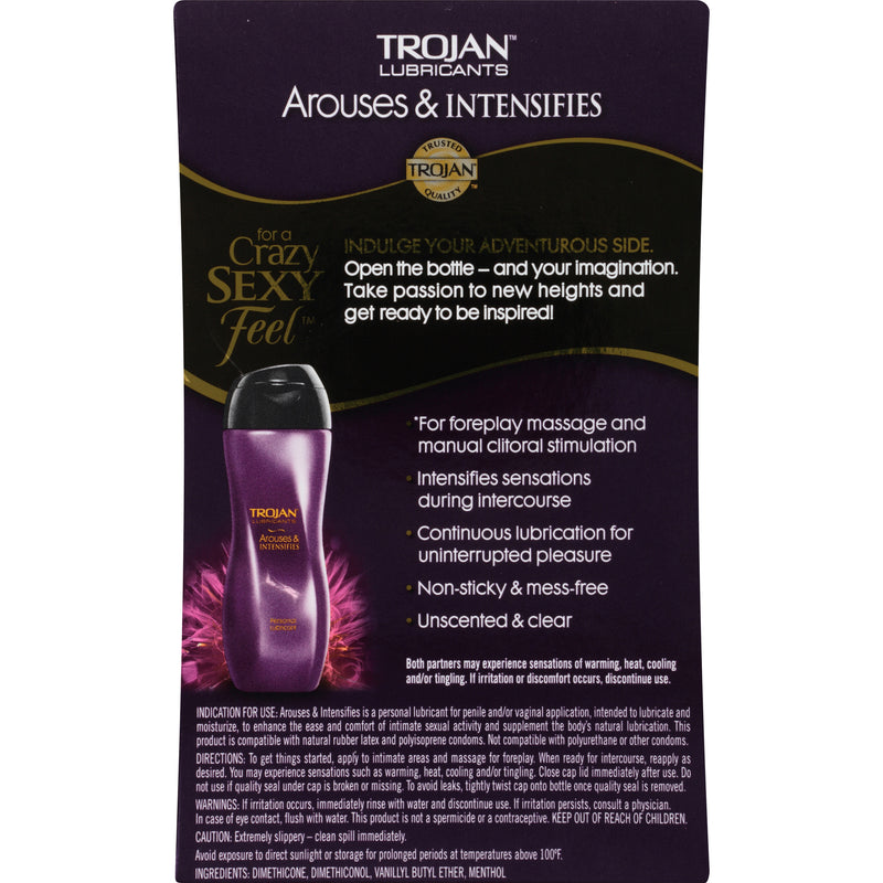 Trojan Arouses & Intensifies Personal Lubricant - 3 oz. ShopCGX Trojan Arouses & Intensifies Personal Lubricant - 3 oz. ShopCGX
