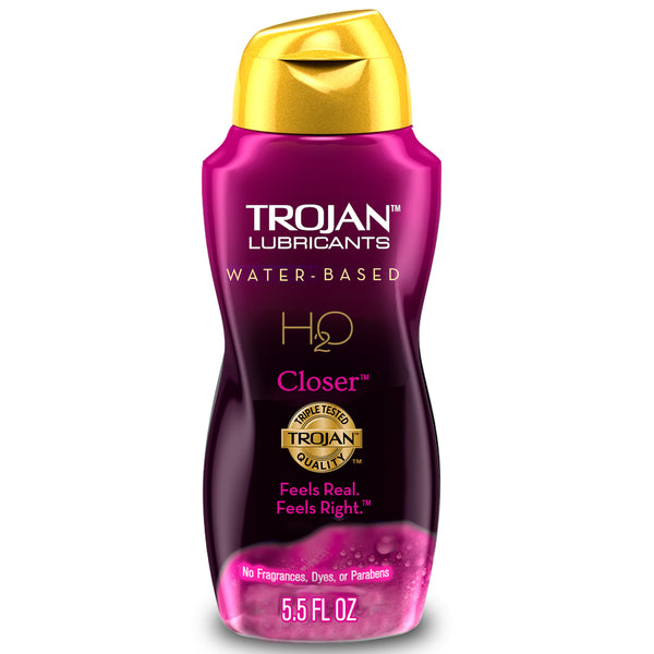 Trojan Lubricants Water Based H2O Closer Personal Lubricant - 5.5 oz.