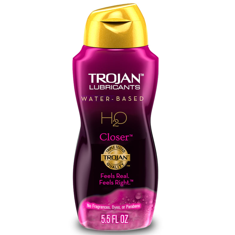 Trojan Lubricants Water Based H2O Closer Personal Lubricant - 5.5 oz. ShopCGX Trojan Lubricants Water Based H2O Closer Personal Lubricant - 5.5 oz. ShopCGX