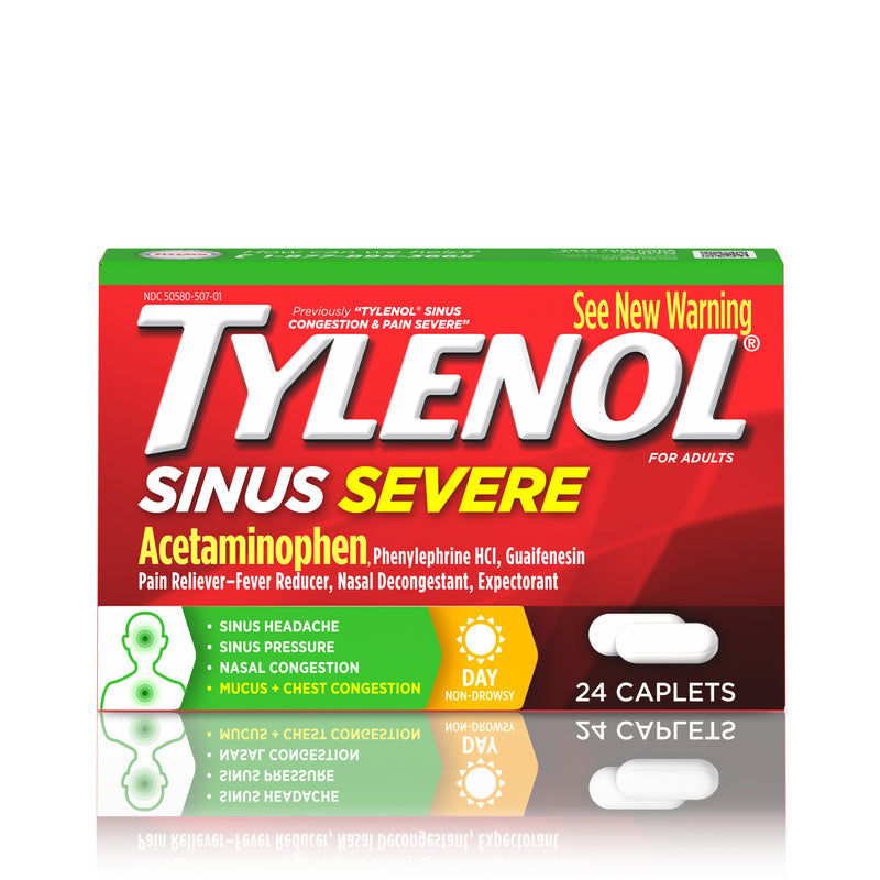 Tylenol Sinus Severe Non-Drowsy Day Relief Caplets - 24 Count