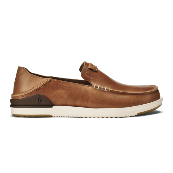 OluKai Mens Kākaha Leather Slip-On Shoe