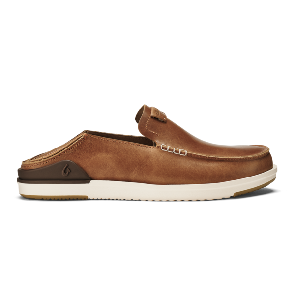 OluKai Mens Kākaha Leather Slip-On Shoe