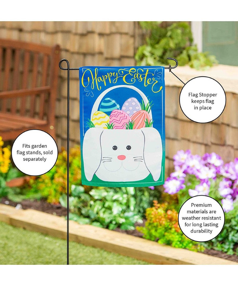 Evergreen Whimsical Seasonal Suede Garden Flag - Set of 8